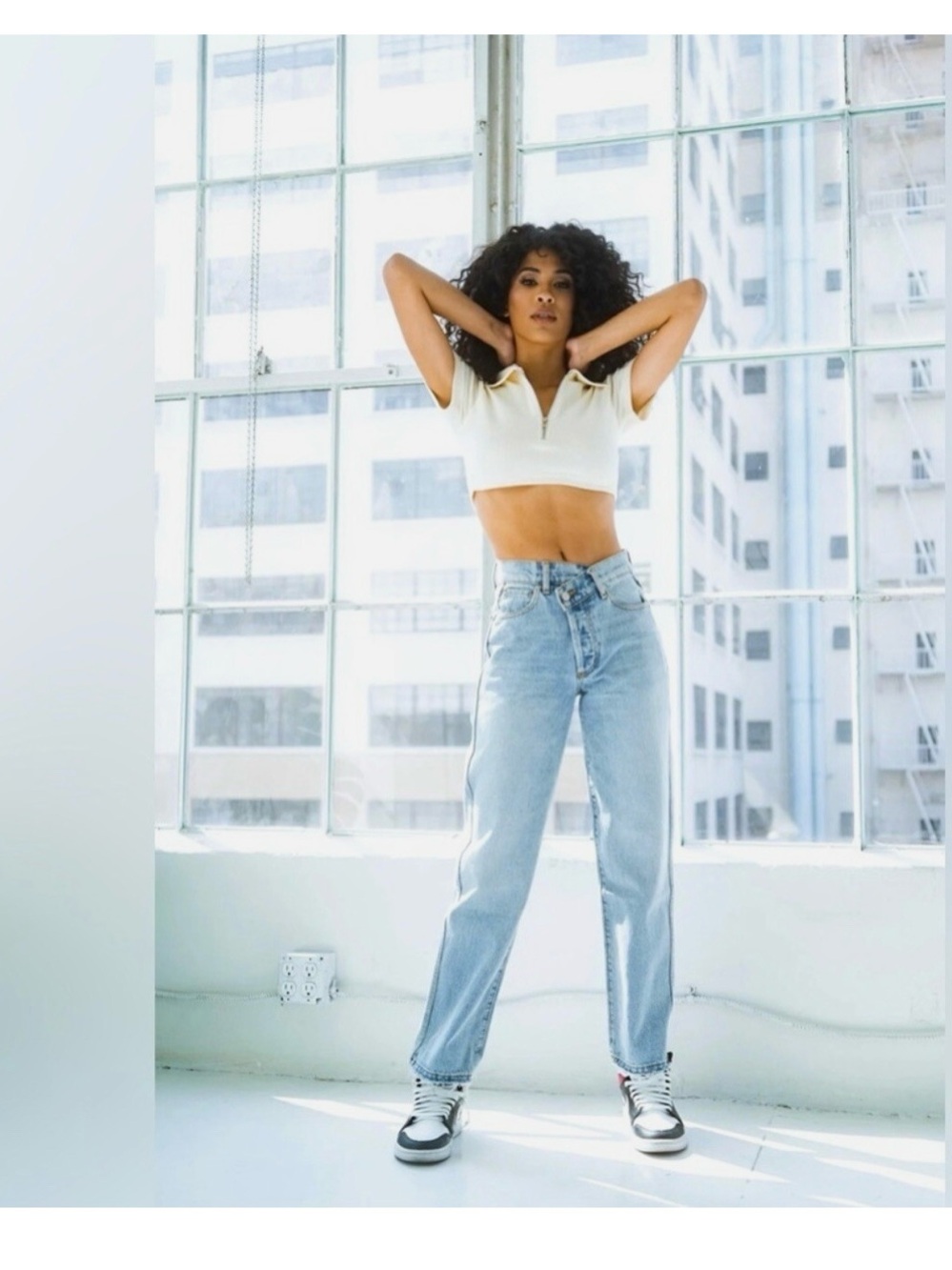 Revice denim 90’s Baby Asymmetrical jeans Joey wash